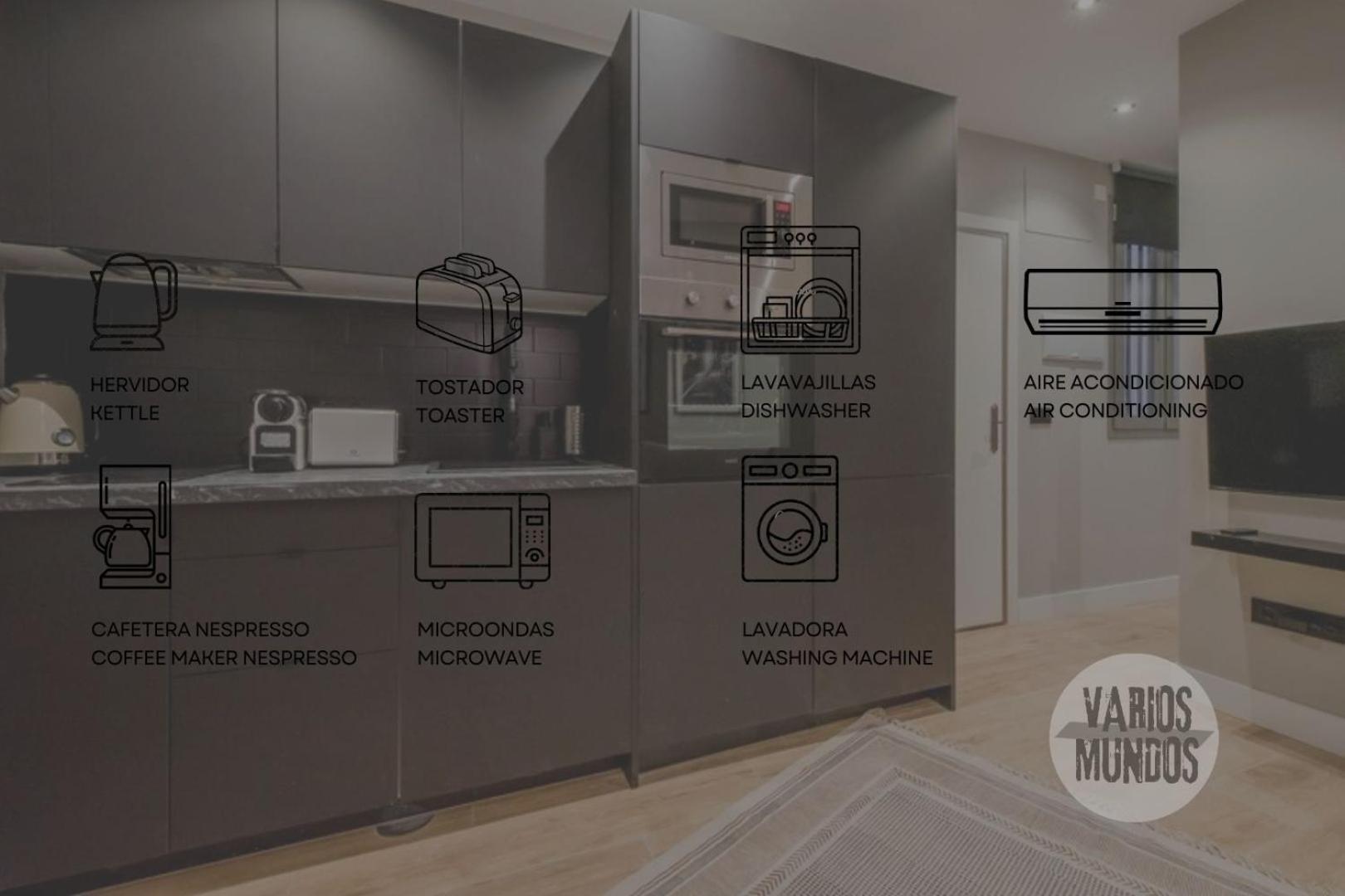 Urban And Central Apt 5Pax En Calle Silva-Gran Via E2 Madrid Exteriör bild